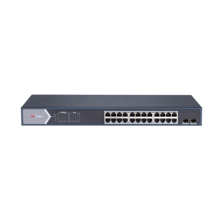 DS-3E1526P-SI, L2 Smart Managed,24Gigabit PoE ports,2Gigabit LAN