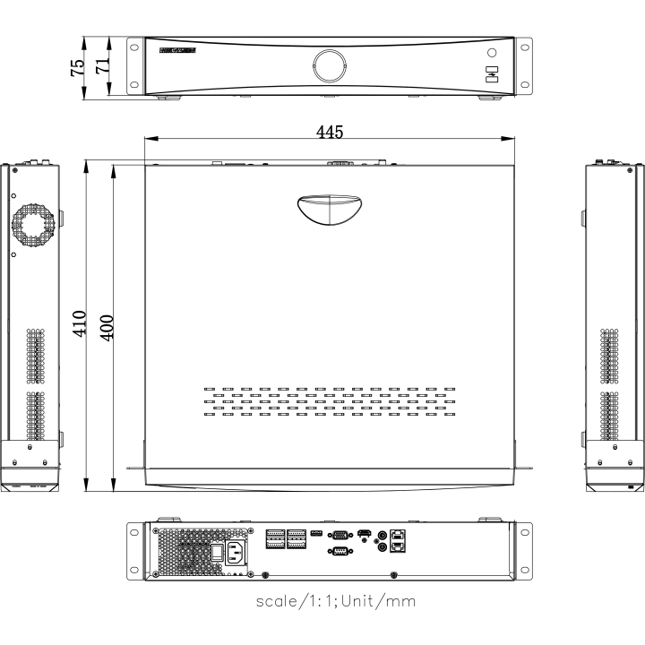 DS-7732NXI-K4 AcuSNVR,32ch,Max.decodage 12@2mp,4SATA