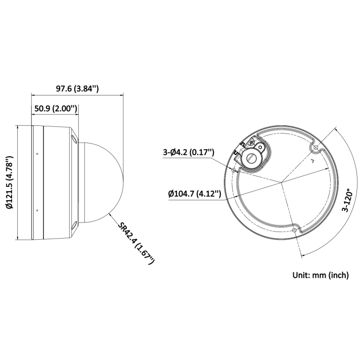 DS-2CD2147G2H-LISU(2.8mm)(eF)Dome, 4 MP, Fixed Lens, ColorVu, 21