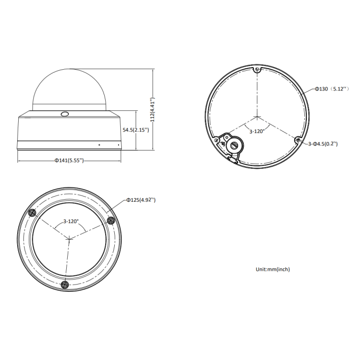 DS-2CD2747G2HT-LIZS(2.8-12mm)(eF)(O-STD)ColorVu Dual-Light Dome