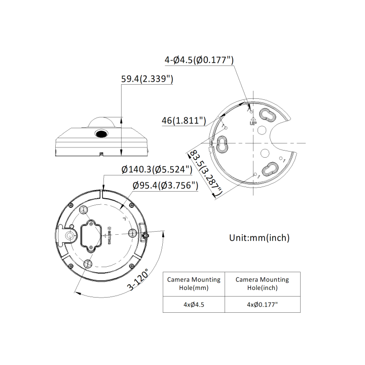 DS-2CD63C5G1-IVS(1.29mm) Fisheye IP Camera 12MP obj. 1.29mm