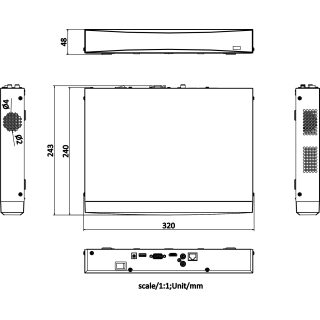 DS-7604NXI-K1 AcuSNVR,4-ch,Max.decodage 8@2mp,1SATA