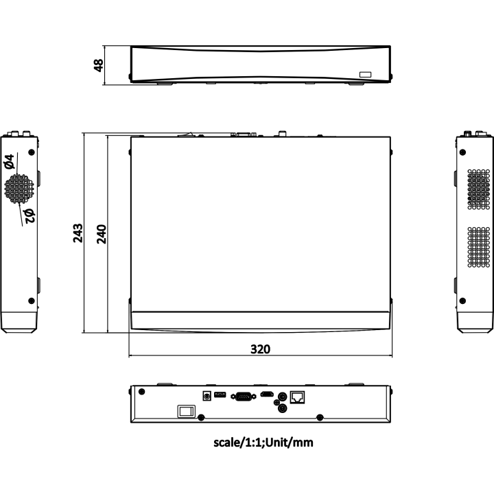 DS-7604NXI-K1 AcuSNVR,4-ch,Max.decodage 8@2mp,1SATA
