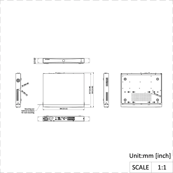 Ds-7608Nxi-I2/8P/Senvr Enregistreur Nvr Poe-Poe+ 8 Camerasavec Technologie Acusense