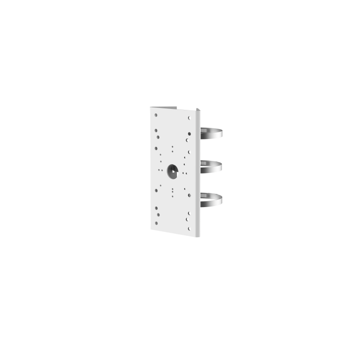Support De Fixation Sur Mât Vertical, En Acier, Finition Blanche Hikvision