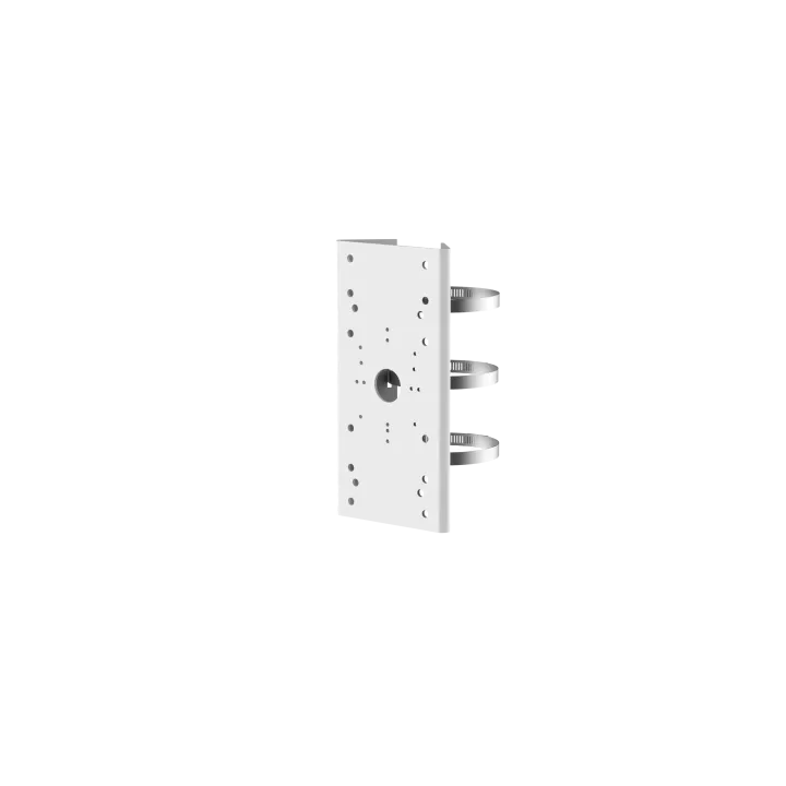Support De Fixation Sur Mât Vertical, En Acier, Finition Blanche Hikvision