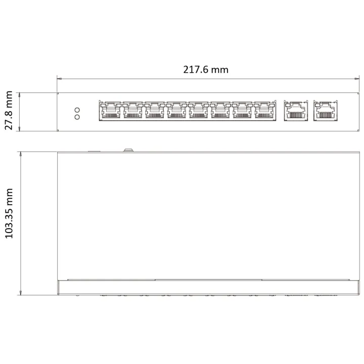 Ds-3E1310Hp-Ei L2 Switch Poe Smartmanaged 8 Port