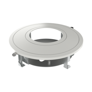 Support Encastré Plafond Magnétique En Acier Et Plastique – Finition Blanche Hikvision