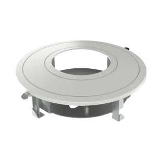 Support Encastré Plafond Magnétique En Acier Et Plastique – Finition Blanche Hikvision