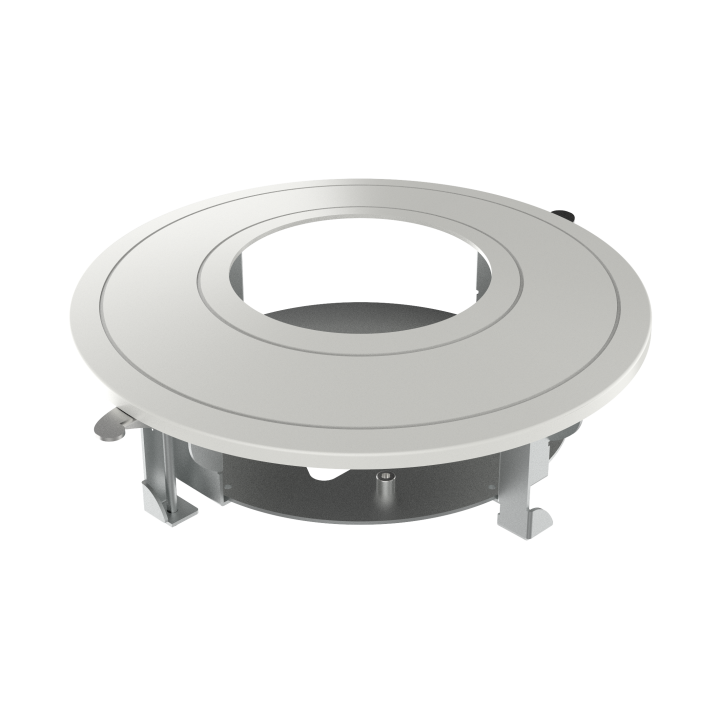 Support Encastré Plafond Magnétique En Acier Et Plastique – Finition Blanche Hikvision