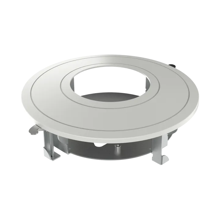 Support Encastré Plafond Magnétique En Acier Et Plastique – Finition Blanche Hikvision