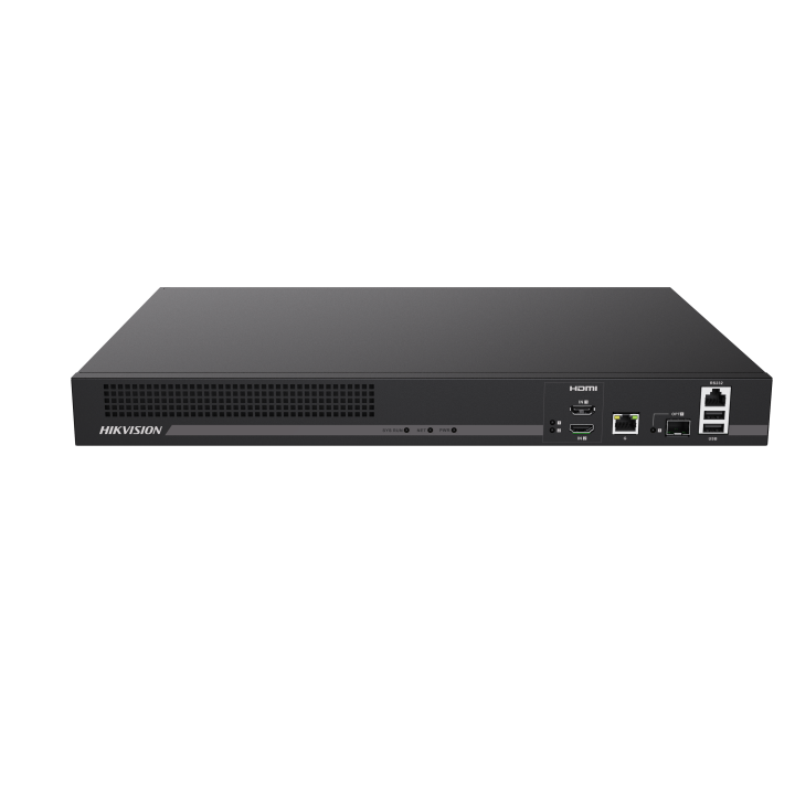 DS-6904UDI(B)Decoding 4-ch 12MP or 32-ch 1080P, build-in 16 port