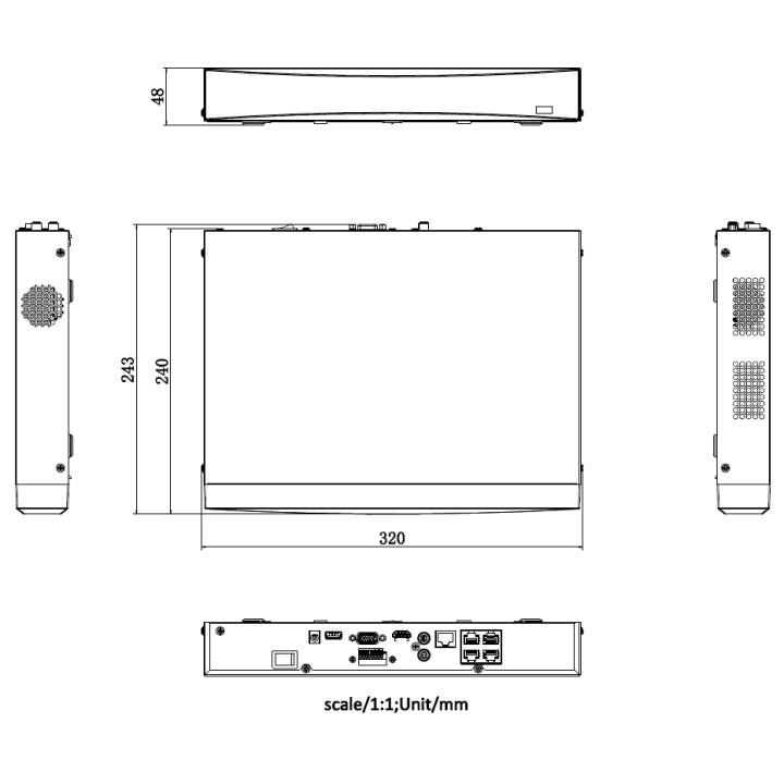 DS-7604NXI-K1/4P(D) NVR 4-ch,PoE,1xHDD, HDMI/VGA