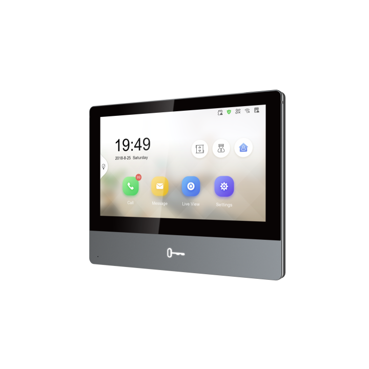 Écran Intérieur Ip Série Kh8 – 7" Tactile, Wi-Fi, Poe