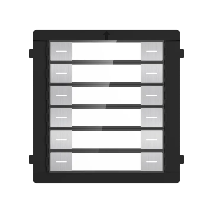 Ds-Kd-K12/ Module De Clavier Pour Poste De Porte Modulaire, 12 Touches Physiques, Saillie, Argent