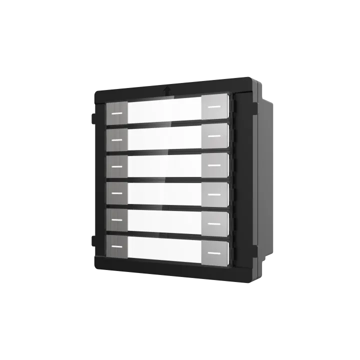 Ds-Kd-K12/ Module De Clavier Pour Poste De Porte Modulaire, 12 Touches Physiques, Saillie, Argent