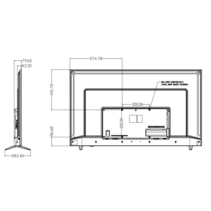 Ds-D5065Uc-C 65" Ecran 4K, Hdmi2, Vga1, Usb1, Build-In Speaker, 350