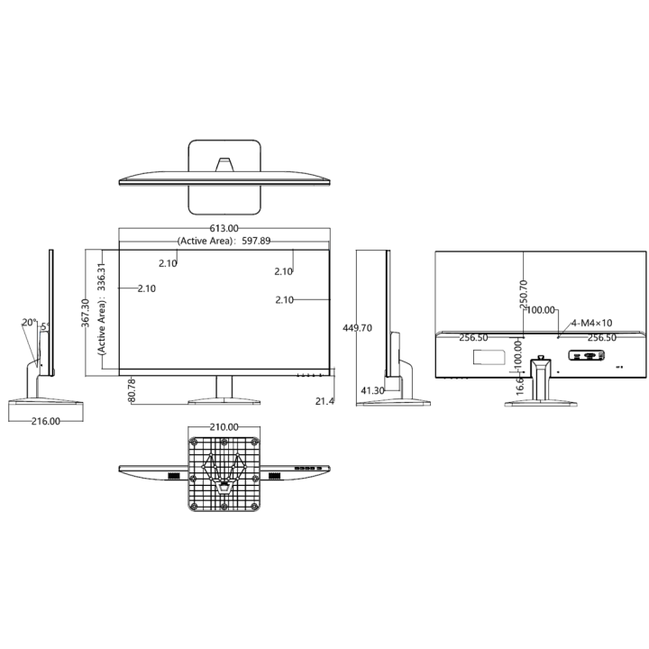DS-D5027F2-1P2 27 inch FHD Borderless Monitor