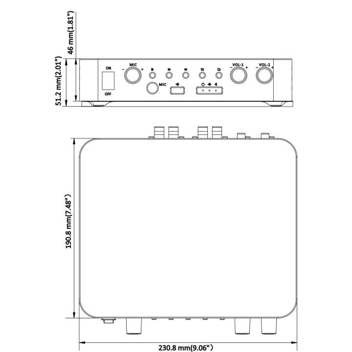 Ds-Qae0A60G1-Vb Amplificateur Audio Avec Bluetooth