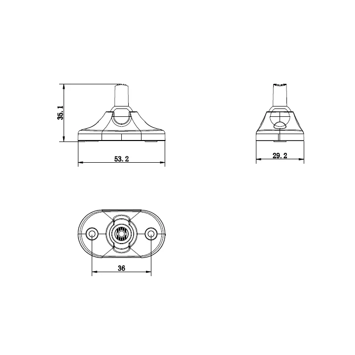 Ds-Pdb-In-Universalbracket Support Universel Interne, Réglage Multi-Angles Axpro