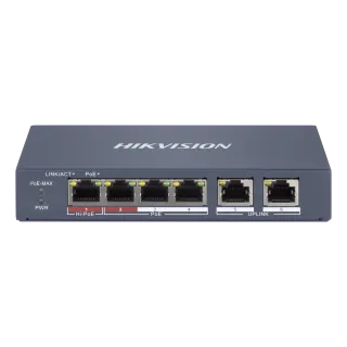 Ds-3E1106Hp-Ei Switch Manageable 4 Ports Poe + 2 Ports Rj45, Plug & Play 300M