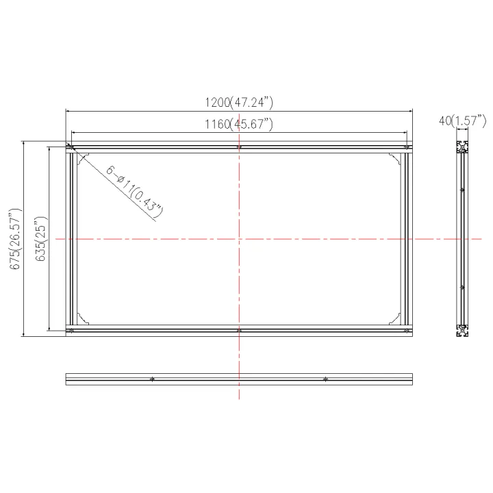 Ds-Dl226033W Support Cadre Pour Mur D'Images 2X2 For Ds-D4209-Hwf, Ds-D4212Fi-Gwf/Cwf