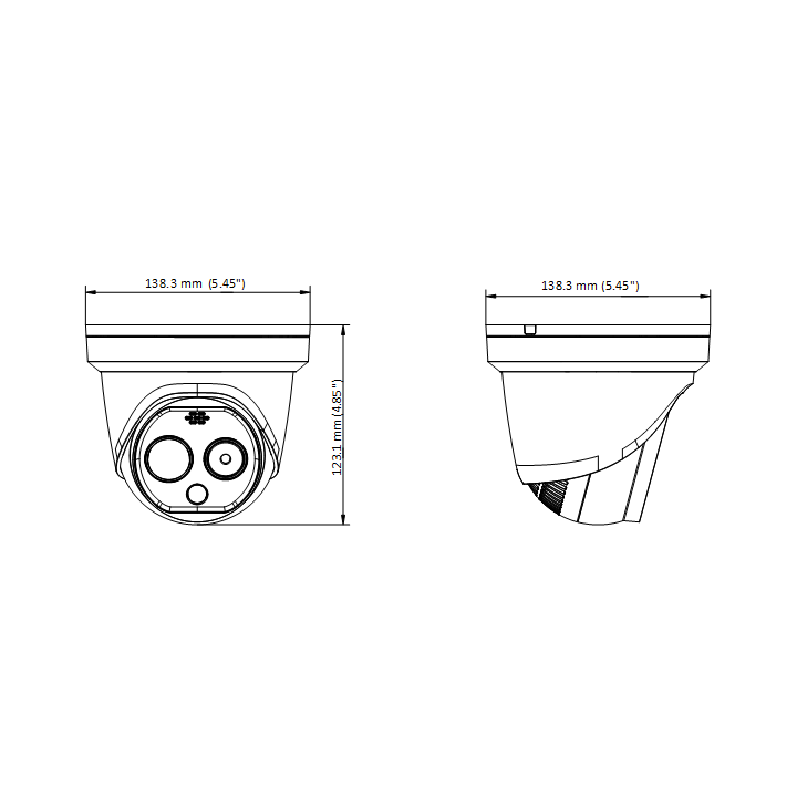 DS-2TD1217-2/QA Turret bi-spectrum 160x120/1.8mm + 4MP/2mm,PoE
