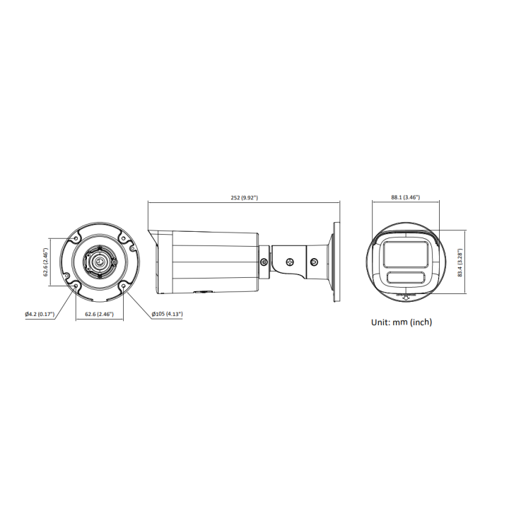 DS-2CD1663G2-LIZSU(2.8-12mm) Bullet, 6 MP, Fixed Lens, Normal, 2