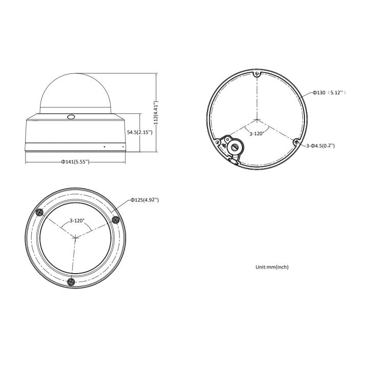 Ds-2Cd2787G2Ht-Lizs28-12/Ef/Blk Caméra Dome, 8 Mp, Motorized Varifoc