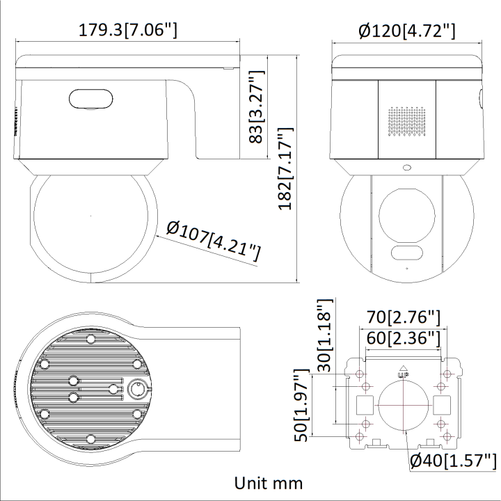 Ds-2De3A400Bw-Def1T5Pt,Colorvu,Ip66,4Mp