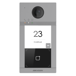 Platine De Rue Vidéo 1 Bouton En Aluminium Avec Lecteur De Badge Intégré /Europe Bv)