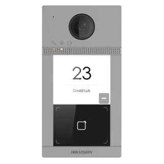 Platine De Rue Vidéo 1 Bouton En Aluminium Avec Lecteur De Badge Intégré /Europe Bv