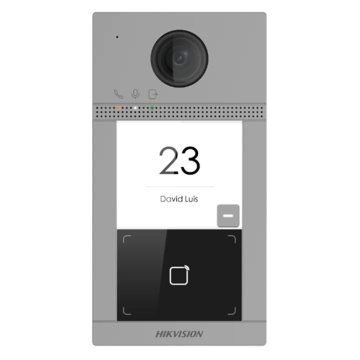 Platine De Rue Vidéo 1 Bouton En Aluminium Avec Lecteur De Badge Intégré /Europe Bv