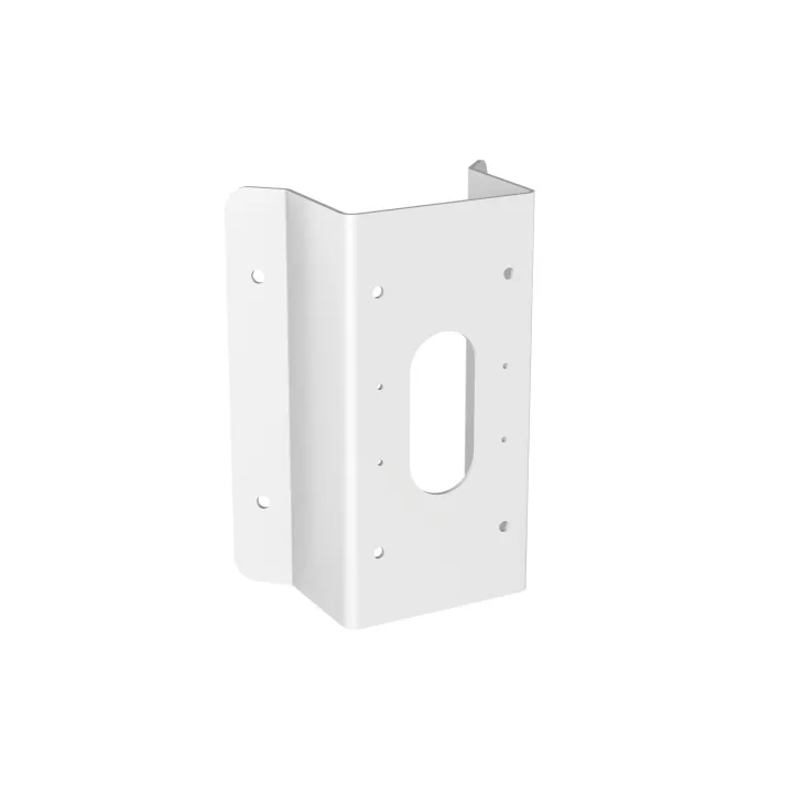 Support D’Angle En Acier Inoxydable – Finition Blanche Hikvision