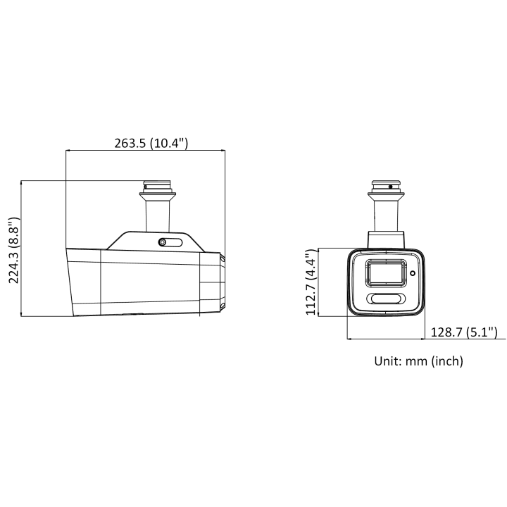 DS-2XS6A47G1-LS/4G(2.8mm)(O-STD)Bullet 4G,2.8mm@4MP,colorvu,IP67