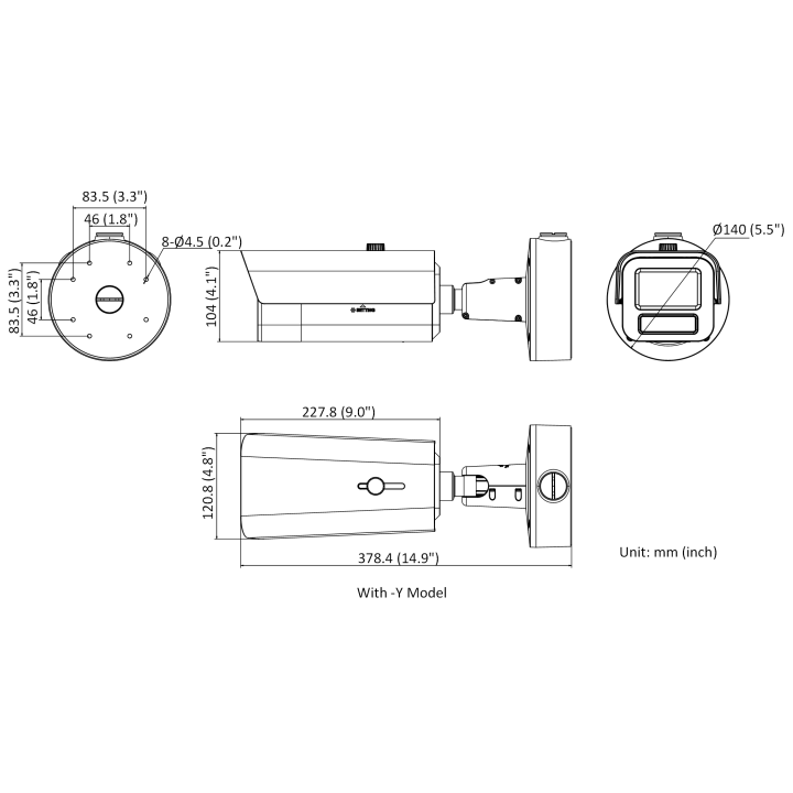 Caméra Bullet Anpr Deepinview 4 Mp – Zoom 25×, Gyroscope Et Chauffage Intégré