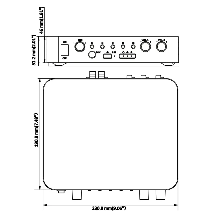 Ds-Qae1A80G1-Vb Amplificateur Reseau 80W 2 Zones