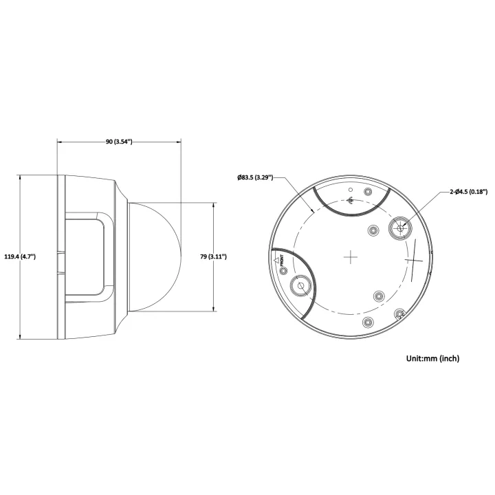 Ds-2Cd2126G2-Ims28Mmdome Caméra 2 Mp,Fixed Lens,Powered By Darkfight