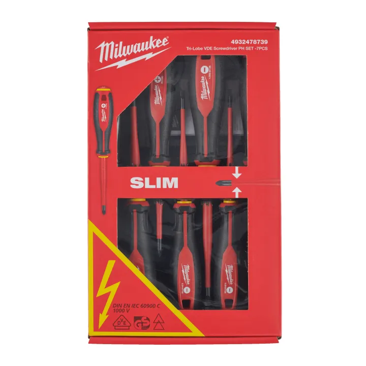 Coffret 7Pc Tournevi Trilobe Vde Ph