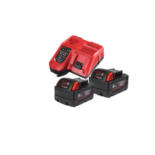 M18 Nrgcr-502 - Pack Nrj 18V, 5,0 Ah Red Lithium, Système M18