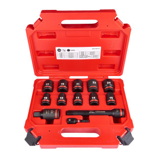 Douille Shockwave 1/2 Courtes Set 11 Pcs