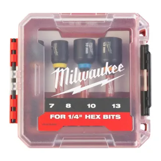 Coffret De 4 Douilles Magnétiques Shockwave Impact Duty