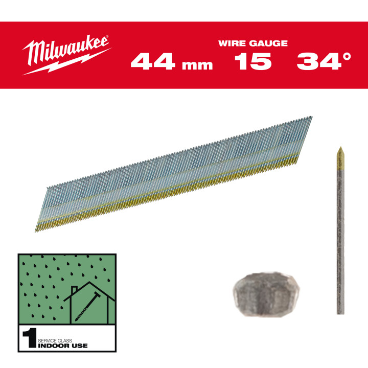 Boite De 2500 Clous G15 44Mm Galva