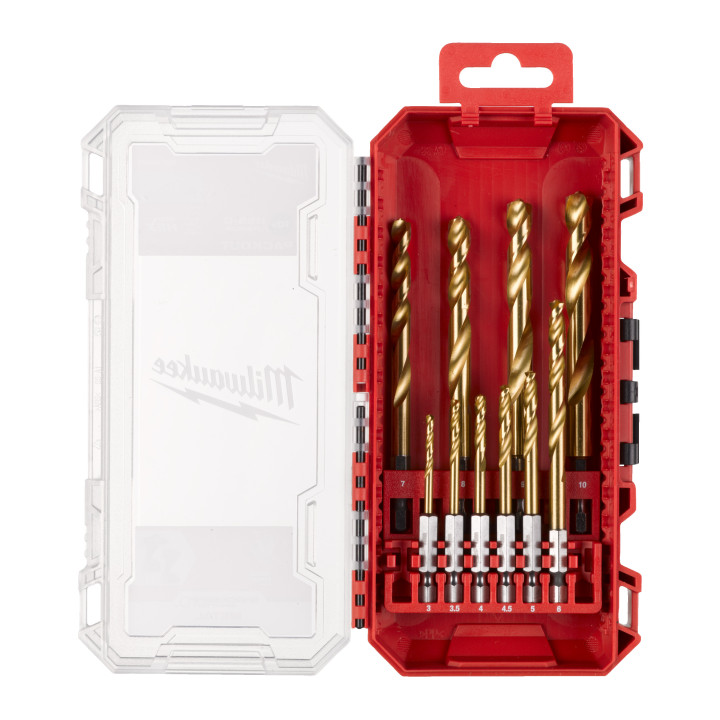 Set 10 Forets Métaux Hss-G Red Hex