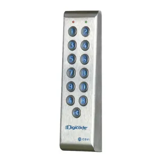 Clavier Codé Digicode® Fin Inox -100 Codes 2 Relais 12 À 48 V Dc