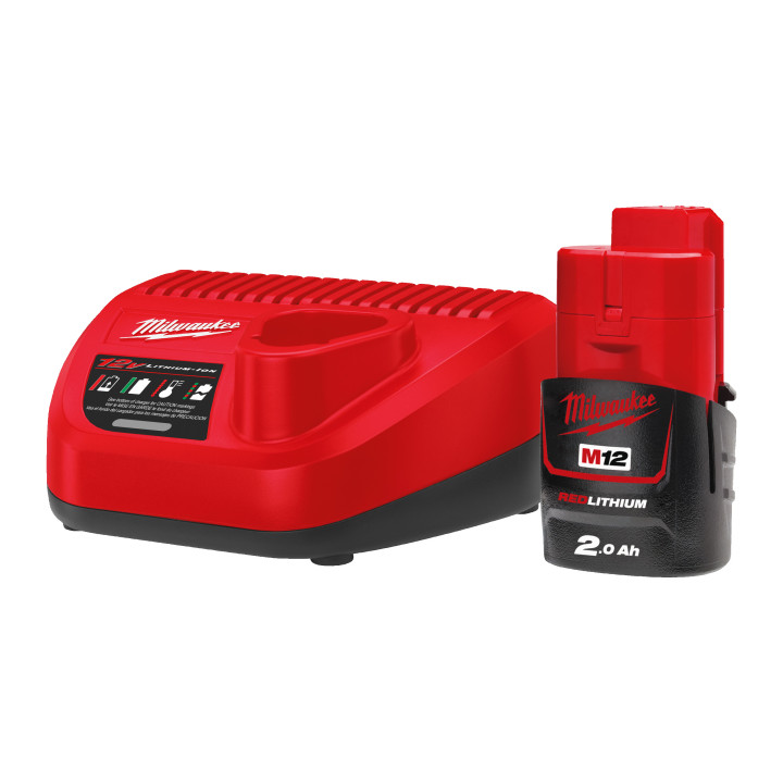M12 Packnrj-201-Pack Nrj 12V, 2,0 Ah Red Lithium, Syst M12