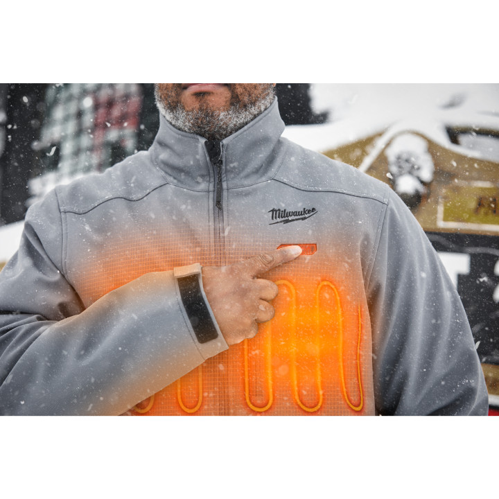 M12 Hjgrey5-0 Blouson Chauffant Gris Gen Iii Sans Batterie Ni