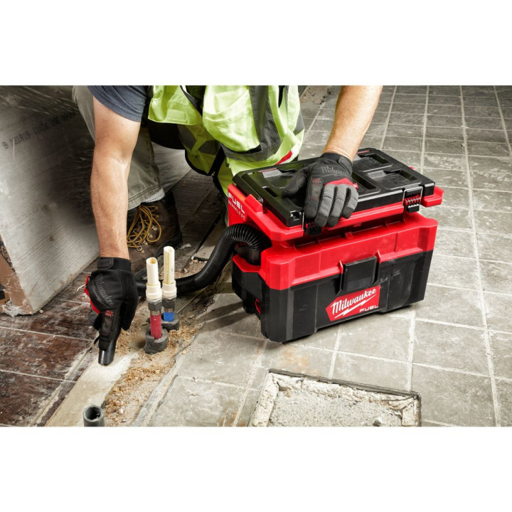 M18 FPOVCL-0ASPIRATEUR EAU ET POUSSIÈRES PACKOUT, 18V, S/BATTERI