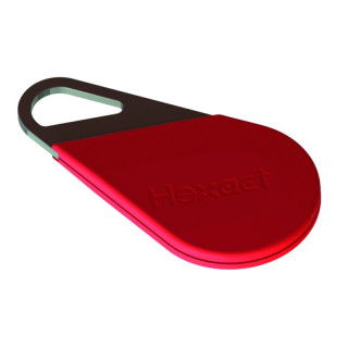 Badge HEXACLE DE COULEUR ROUGE