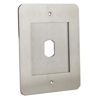 Face Pour Lecteur Format Modulaire Pour Boîtier Standard - Inox